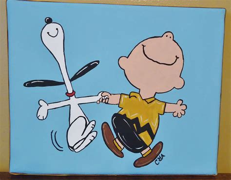 8x10 Snoopy and Charlie Brown Dancing Picture