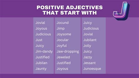 Adjectives That Start With J - Capitalize My Title