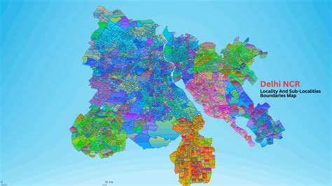 LOCALITY AND SUB LOCALITIES BOUNDARIES MAP DATA FOR CITIES AND TOWNS