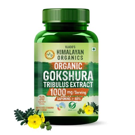 Buy Vlado's Himalayan Organics, Gokshura (Tribulus Terrestris) Tablets ...