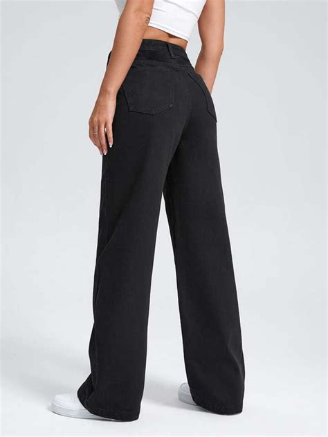 Black Straight Fit Jeans