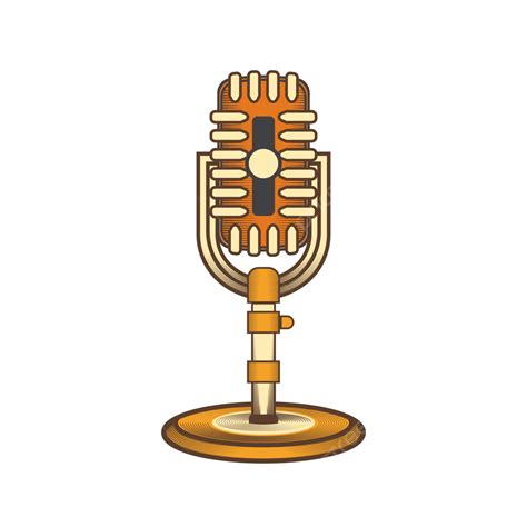 Old School Microphone Cartoon