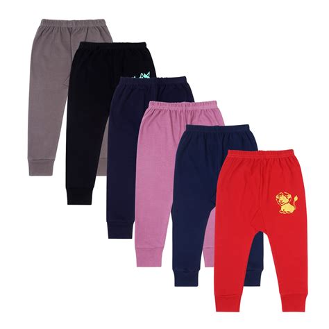 superminis Unisex Baby Mix Colors Printed Cotton Diaper Pyjama Pant ...