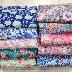 Buy Indian Hand Block Printed Patch Scrap Bundle Fabric Scraps Cotton ...