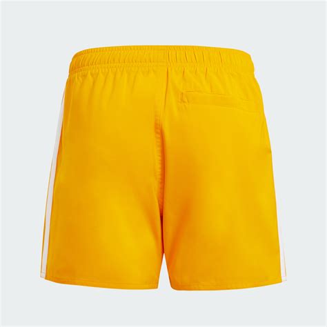 adidas 3-Stripes Swim Shorts Kids - Orange | adidas IQ