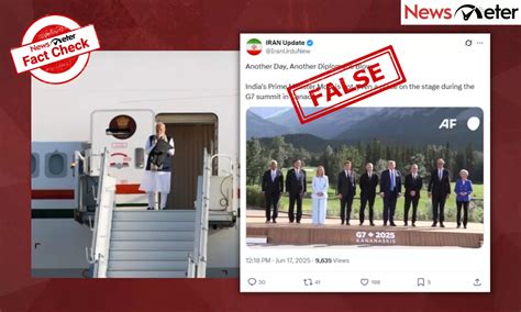 Fact Check: PM Modi denied place in group photo of G7 nation heads? No ...