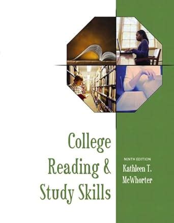 College Reading and Study Skills : McWhorter, Kathleen T.: Amazon.in: Books