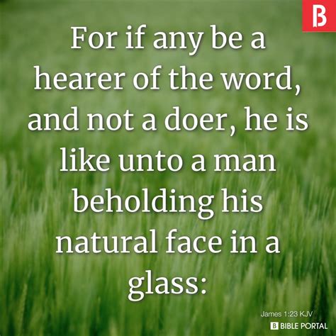 James 1:23 KJV - Bible Scripture Image - Bible Portal