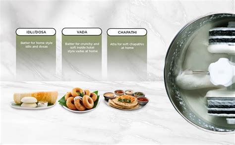 Buy Preethi Power Grind Wet Grinder|150W 2L Stainless Steel Table Top ...