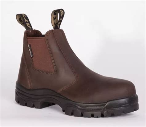 Oliver 45 Series Oiled Brown Nubuck 6 Inch Leather Pull-On Composite Toe EH
