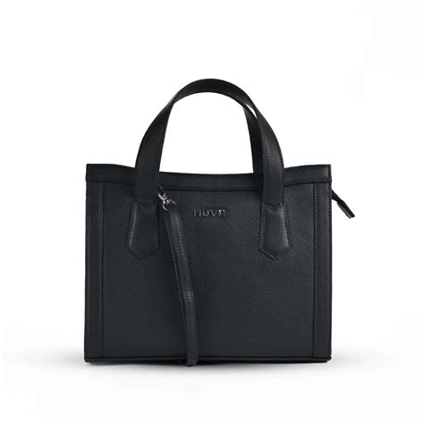 NUVE Genuine Leather Hand Bag for Female - Classic Structured Style ...