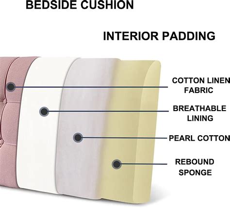 Buy Headboard Cushion Wall Pillow King Size Wedge Pillow for Headboard ...