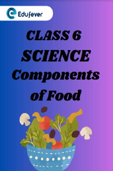 Image result for Class 6 Science Components of Food