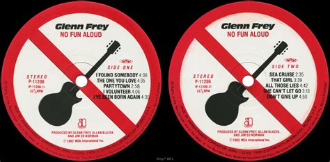 1982 No Fun Aloud - Glenn Frey - Rockronología