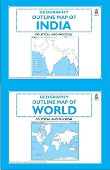 BOOK OF OUTLINE PRACTICE MAPS (SET OF 2 BOOKS, INDIA AND WORLD ...