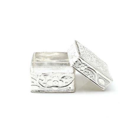 Real Silver honey container dibbi for red book remedy sindur box for g ...