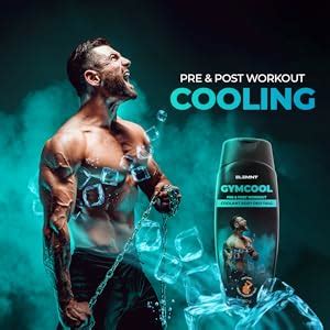 Gymcool Talcum Powder for Men | Instant Cooling Menthol Talcum Powder ...