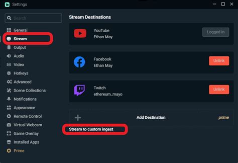 Streamlabs Stream Key 的图像结果