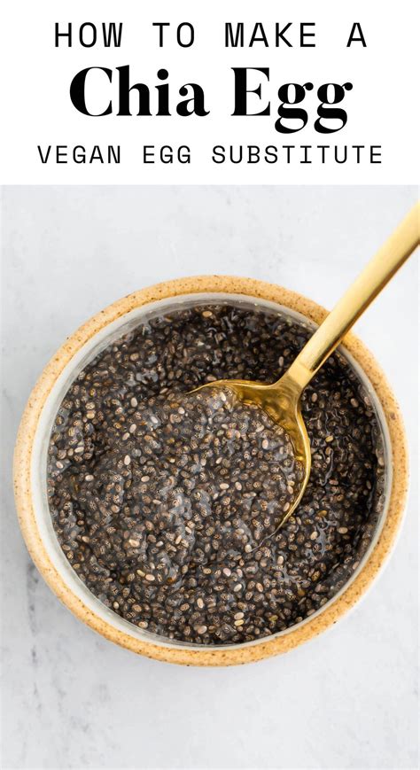 How to Make a Chia Seed Egg | Recipe | Chia egg, Chia seed egg, Chia ...
