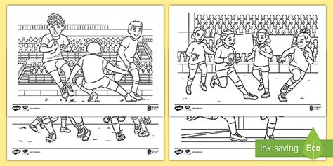 Rugby World Cup Colouring Sheets (teacher made) - Twinkl