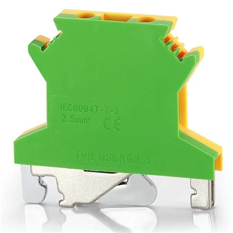 Buy USLKG2.5N DIN Rail ed Ground Circuit Connection Terminal Block ...