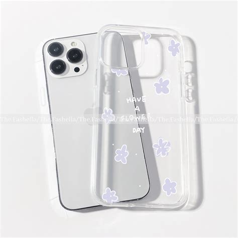 Lavender have a nice day flower case – THE FASHELLA