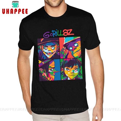 Quality Gorillaz Tee Shirts T Shirts Black Shirts | Shopee Philippines