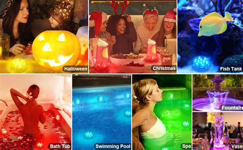 OYRIS Submersible Waterproof LED Spot Lights Battery Operated with ...