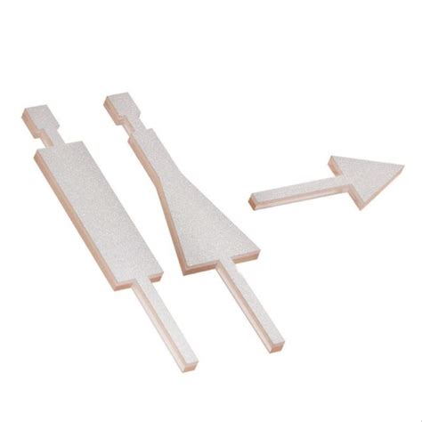 Buy Acrylic Wall Toilet Sign Sticker Washroom Signage Wc Sign Bathroom ...