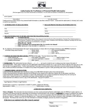 Fillable Online Patient Authorization to Release Medical Information ...