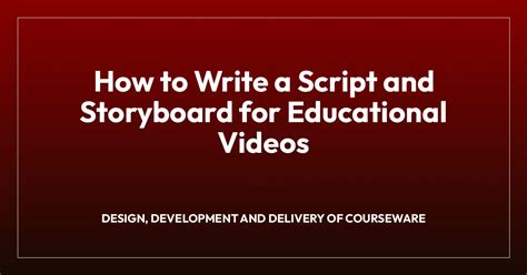 Image result for How to Write a Storyboard Script
