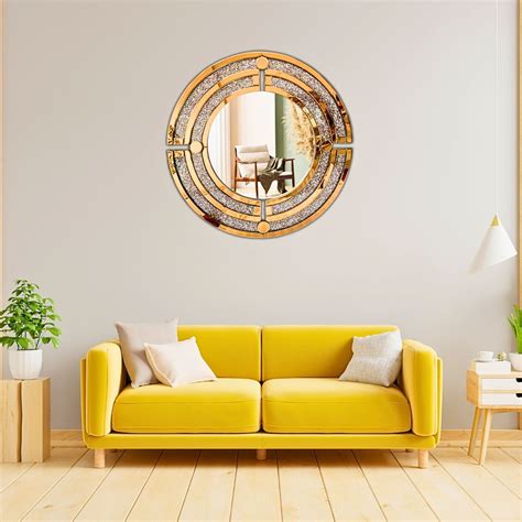 Double Ring Style Wall Mirror - Round Shape (36x36 Inch) | Mirorma