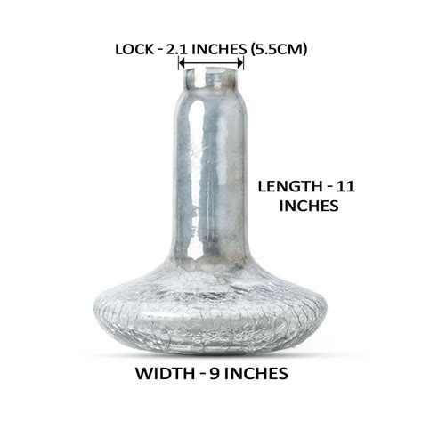 Buy Big Russian Black Crack Glass Hookah Replacement Base – shopdop.in