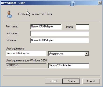 Create Domain User 的图像结果