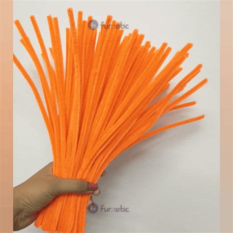 8mm Pipe Cleaner Plain 100pcs (Orange) – Furxotic