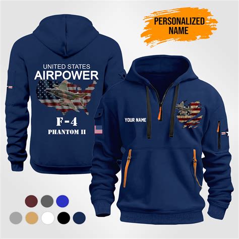 Personalized Name Aircraft Quarter Zip Hoodie MS734 – ChikePOD