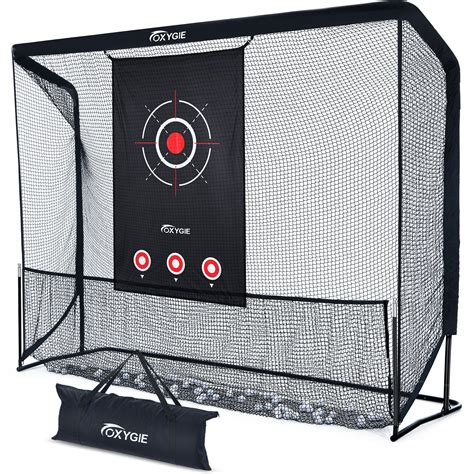 OXYGIE 10 x 7.5 ft Golf Practice Net with Target Cloth Heavy Duty ...