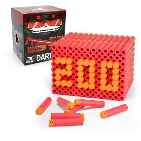 EKIND 200 Pcs 7.2cm TPR Waffles Soft Head Darts Refill Foam Bullet ...