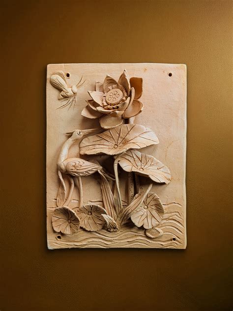The Floral Bunch in Terracotta Wall Plate for Home Decor