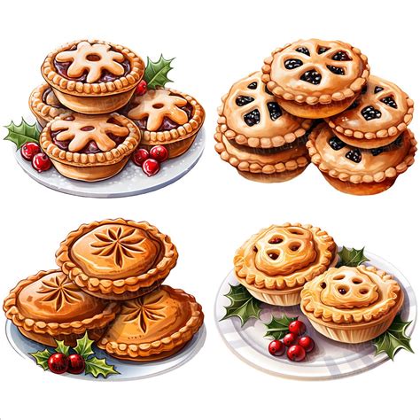 Mince Pie PNG | Christmas Dessert Clip Art British Tart Pastry Cake ...