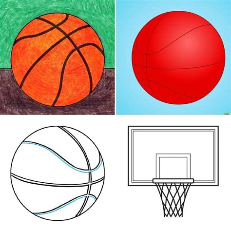 25 Easy Basketball Drawing Ideas - How to Draw a Basketball