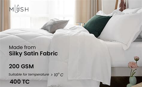 Mush Satin Comforter for Single Bed | 200 GSM, 60x90 inches Premium ...