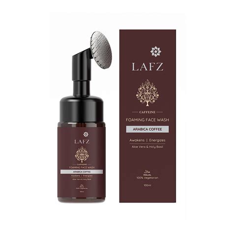 Buy Lafz Caffeine Foaming Face Wash With Built-In Face Brush - Gently ...