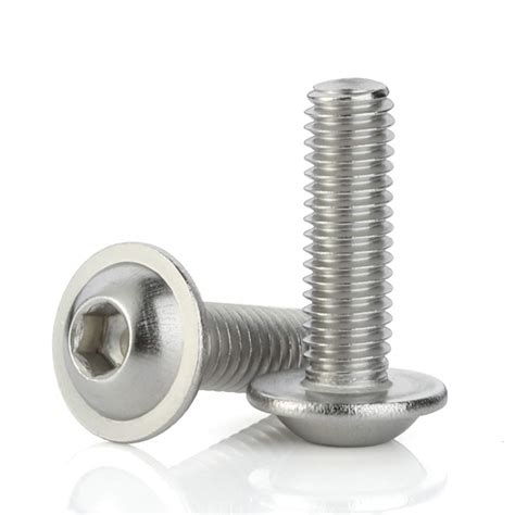 M5-0.8 x 20mm Flanged Button Head Socket Cap Screws, Stainless Steel ...