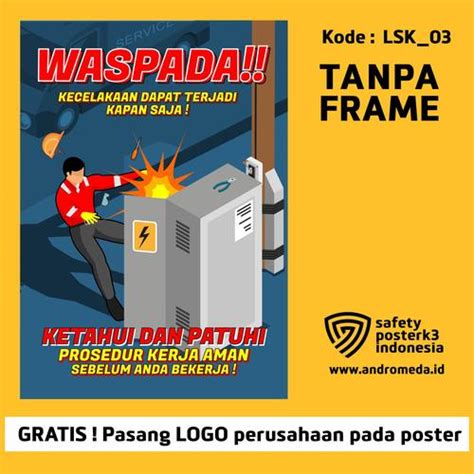 Jual Safety Poster K3 :Keamanan Listrik_Kecelakaan Dapat Tejadi Kapan ...