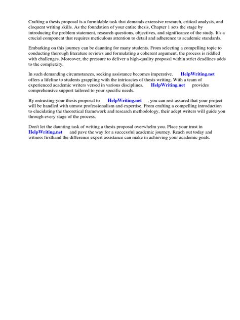 Image result for Thesis Proposal Example