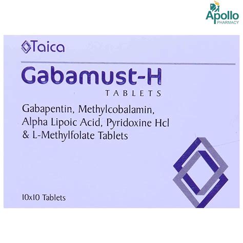 Gabamust-H Tablet 10's Price, Uses, Side Effects, Composition - Apollo ...