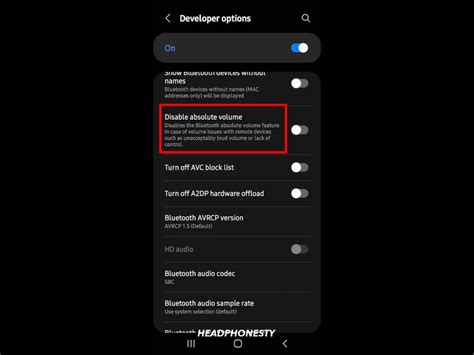 Image result for Disable Absolute Volume Android