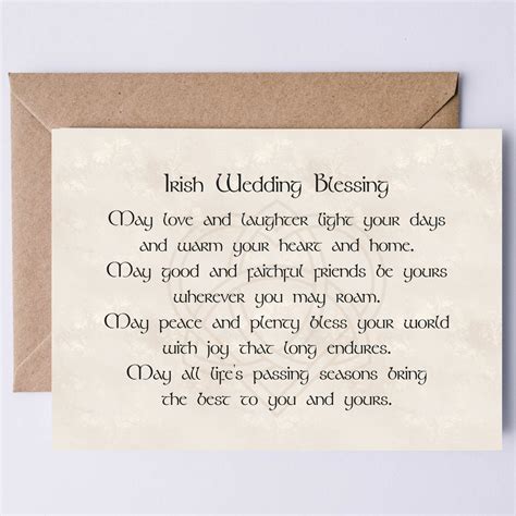 Irish Wedding Blessing Poem Amazon.com: Peastrog Celtic Irish Blessing