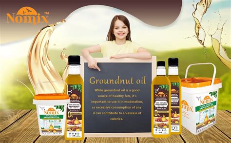 Nomix Groundnut Cold Pressed Oil | Cholesterol Free | Unrefined ...